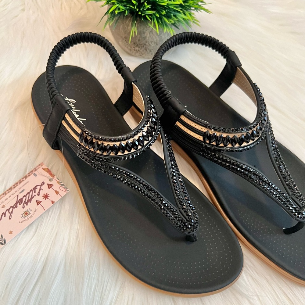 Black Sandals New size 8.5 - Picture 2 of 12